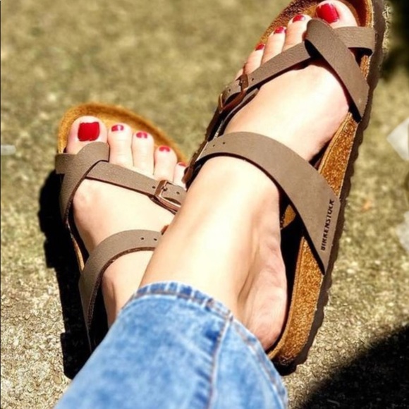 NWT Birkenstock Mayari Birko-Flor Nubuck Mocha - Picture 2 of 10